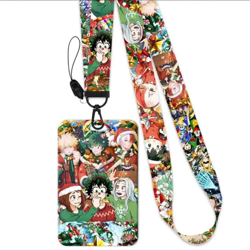 My Hero Academia Christmas Anime Lanyard Keychain - Picture 2 of 6